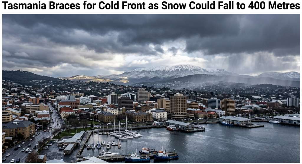 Tasmania Braces for Cold Front as Snow Could Fall to 400 Metres