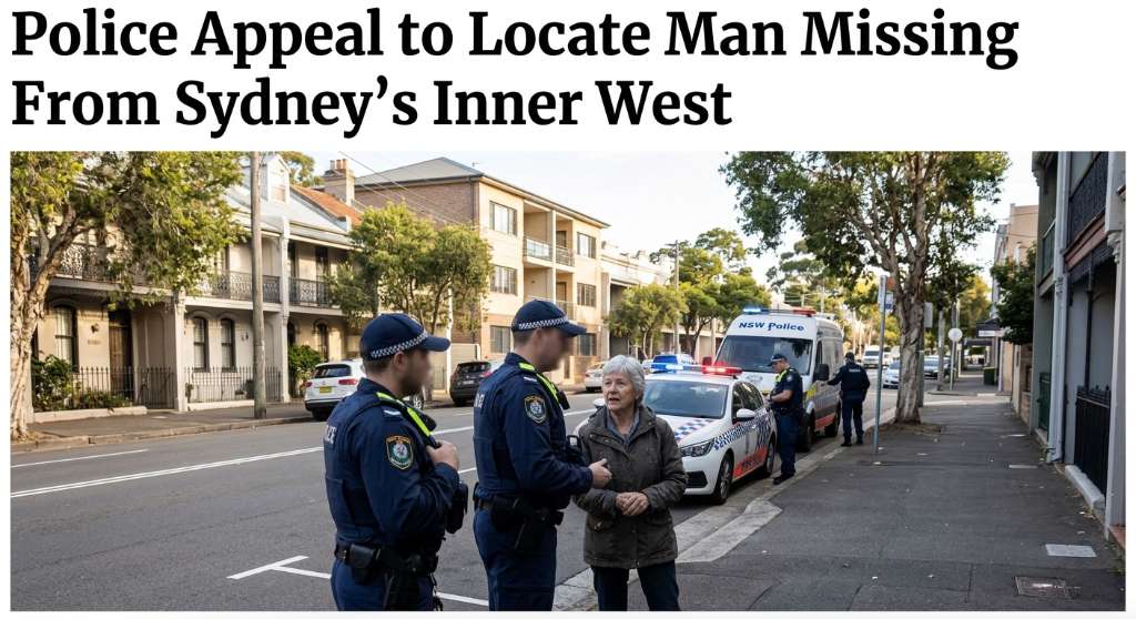 Police Appeal to Locate Man Missing From Sydney’s Inner West