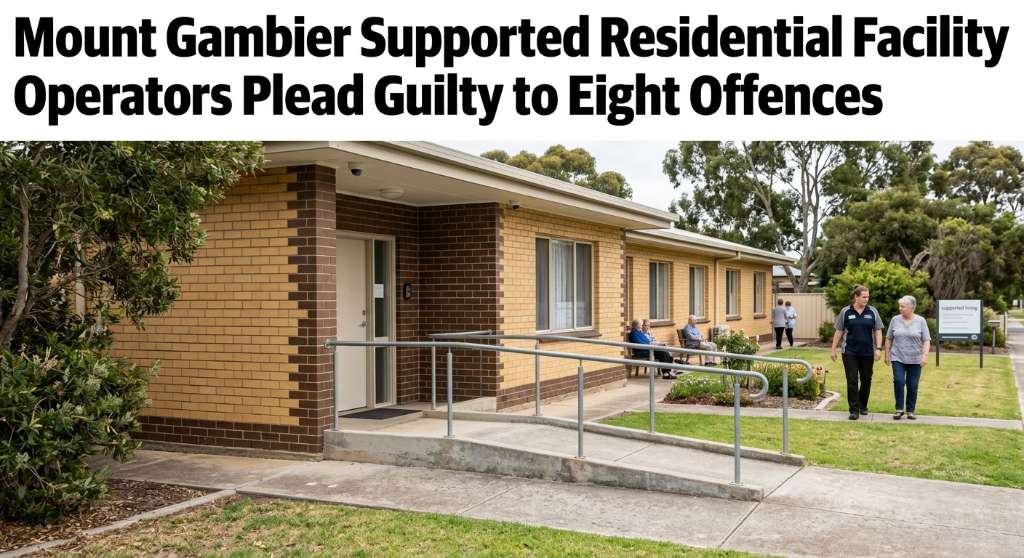 Mount Gambier Supported Residential Facility Operators Plead Guilty to Eight Offences