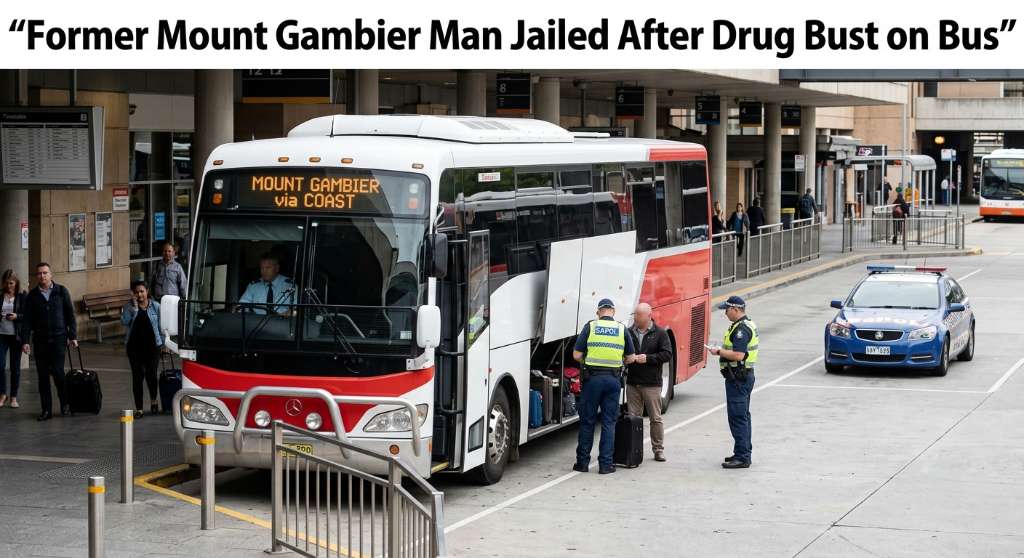 Former Mount Gambier Man Jailed After Drug Bust on Bus