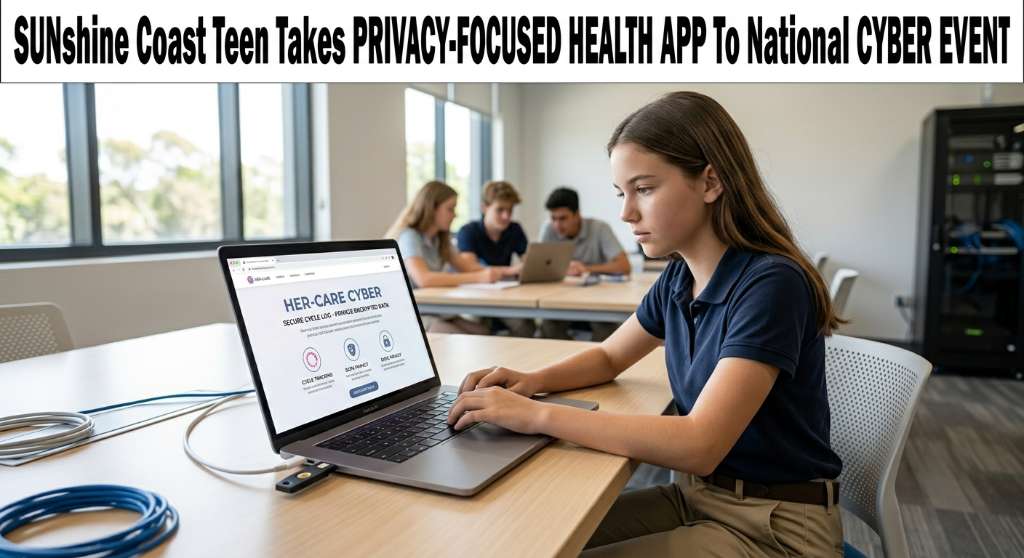 Sunshine Coast Teen Takes Privacy-Focused Health App to National Cyber Event
