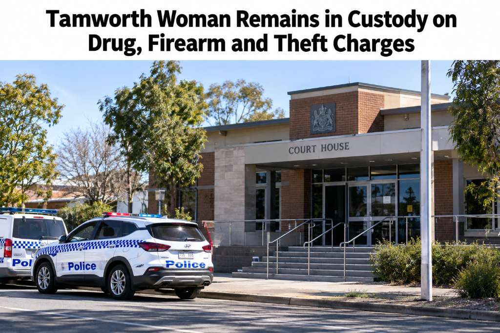 Tamworth Woman Remains in Custody on Drug, Firearm and Theft Charges