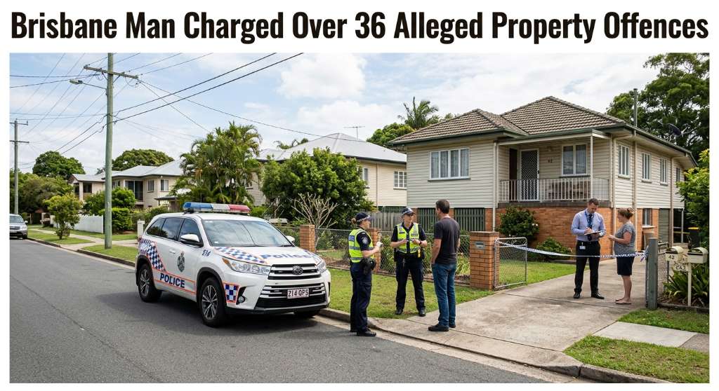 Brisbane Man Charged Over 36 Alleged Property Offences