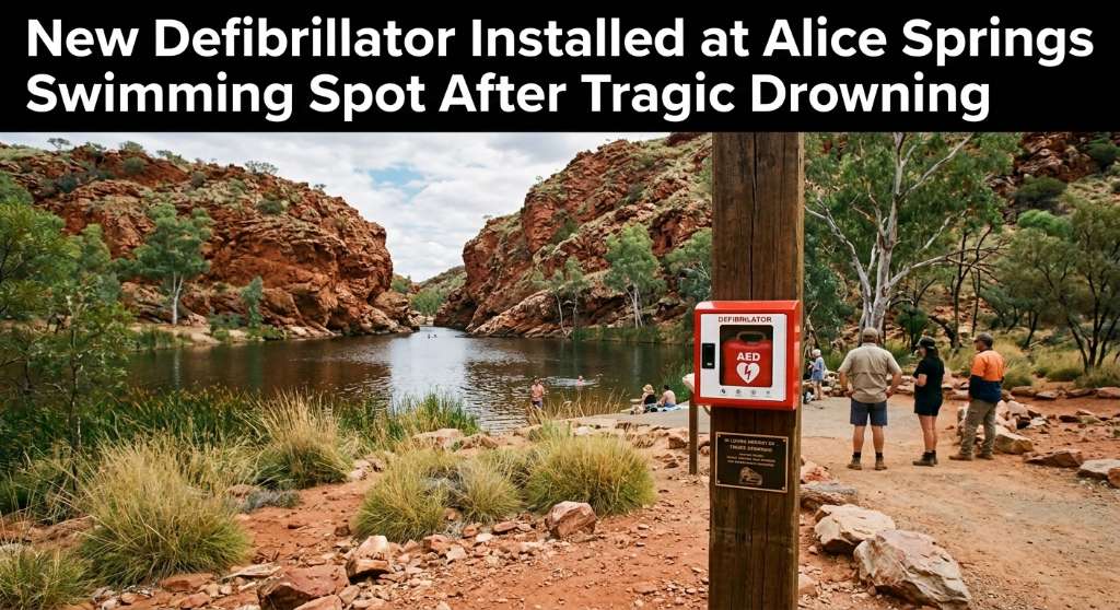 New Defibrillator Installed at Alice Springs Swimming Spot After Tragic Drowning