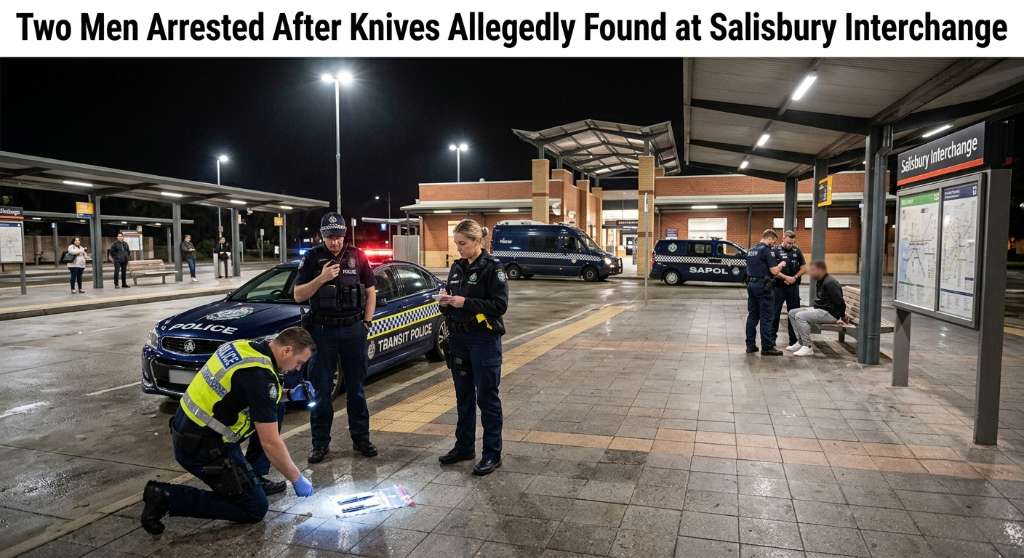 Two Men Arrested After Knives Allegedly Found at Salisbury Interchange
