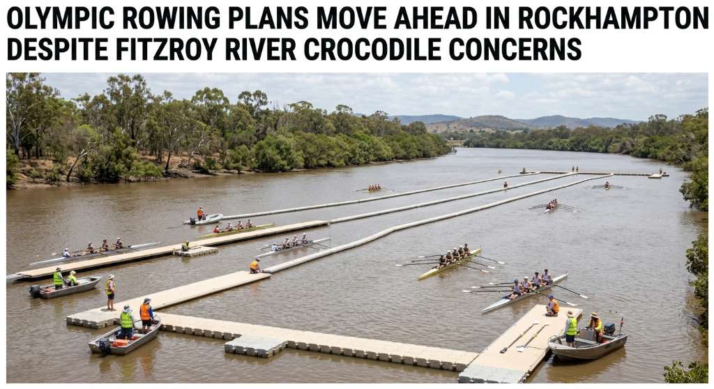 Olympic Rowing Plans Move Ahead in Rockhampton Despite Fitzroy River Crocodile Concerns