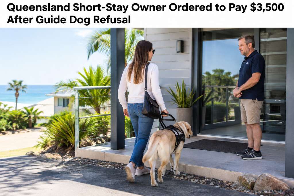 Queensland Short-Stay Owner Ordered to Pay $3,500 After Guide Dog Refusal