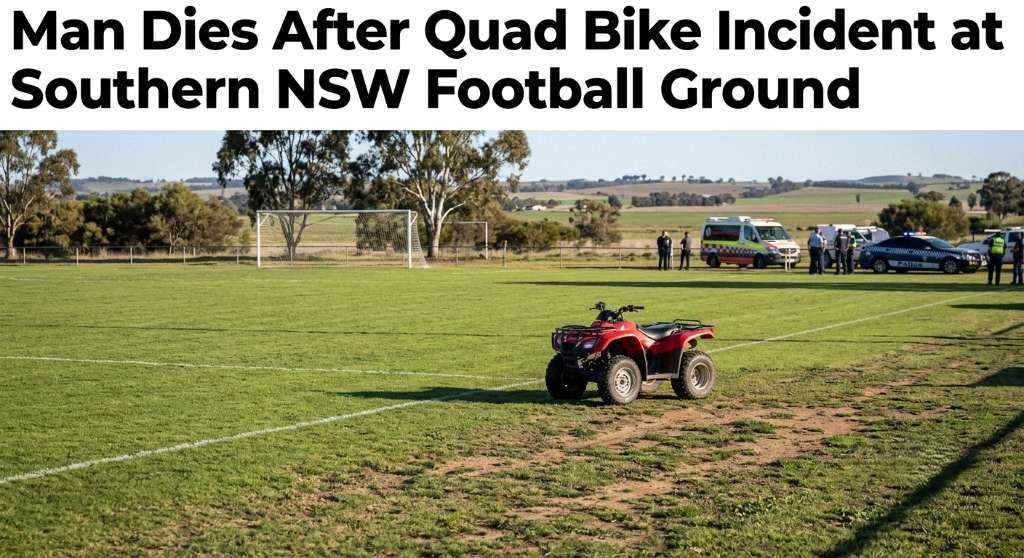 Man Dies After Quad Bike Incident at Southern NSW Football Ground