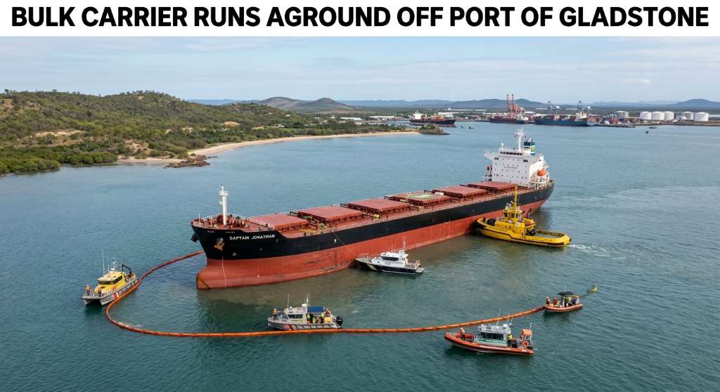 Bulk Carrier Runs Aground Off Port of Gladstone