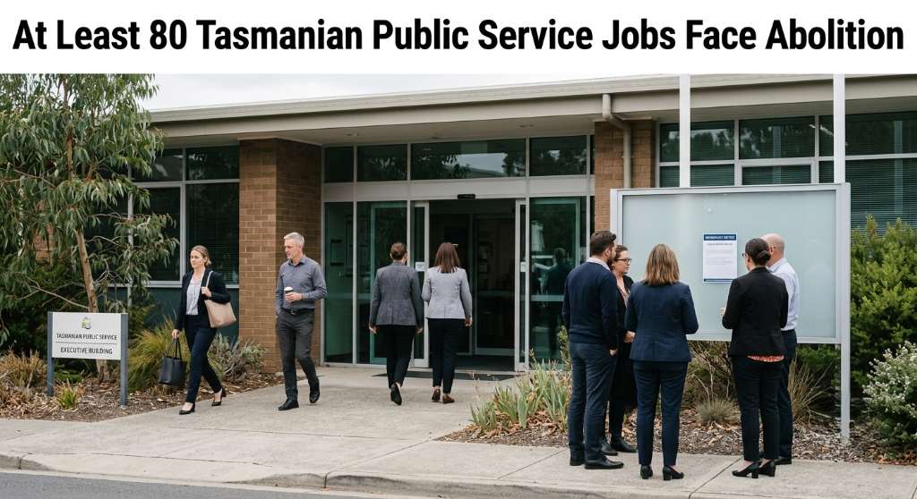At Least 80 Tasmanian Public Service Jobs Face Abolition