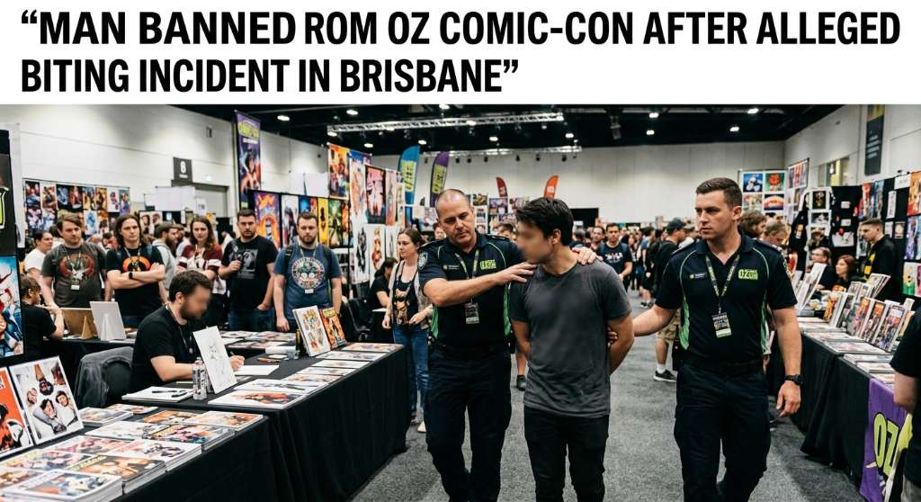 Man Banned From Oz Comic-Con After Alleged Biting Incident in Brisbane