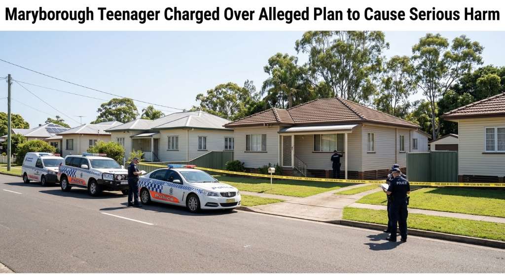 Maryborough Teenager Charged Over Alleged Plan to Cause Serious Harm
