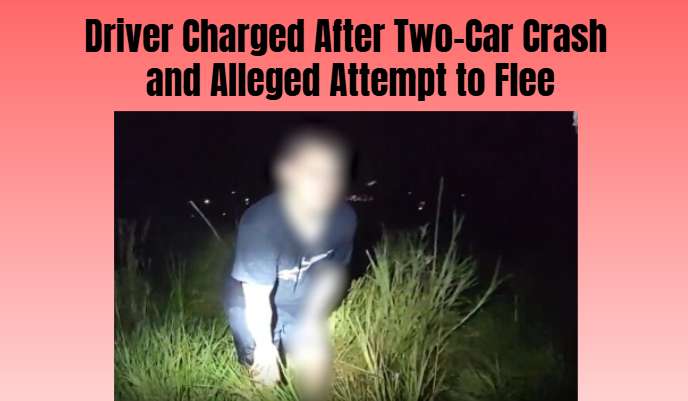 Driver Charged After Two-Car Crash and Alleged Attempt to Flee