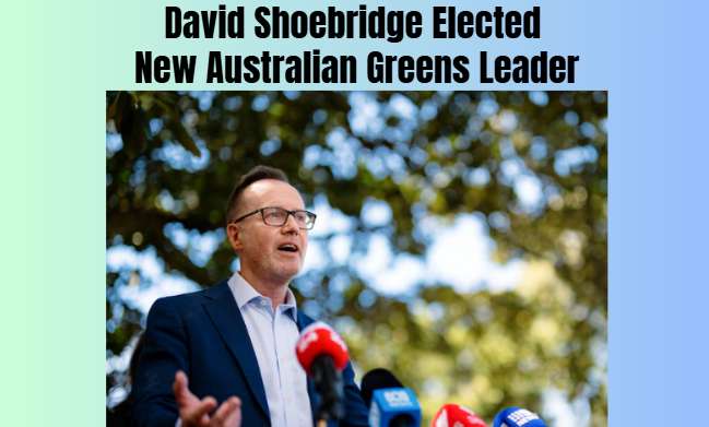 David Shoebridge Elected New Australian Greens Leader