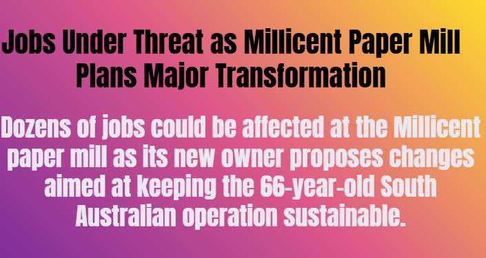 Jobs Under Threat as Millicent Paper Mill Plans Major Transformation - Millicent, SA