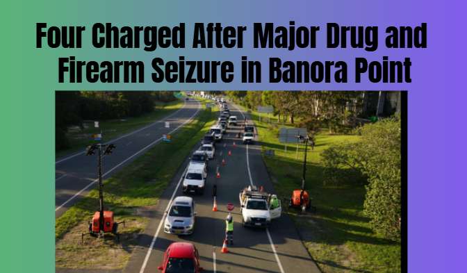 Four Charged After Major Drug and Firearm Seizure in Banora Point