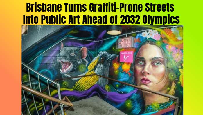 Brisbane Turns Graffiti-Prone Streets Into Public Art Ahead of 2032 Olympics