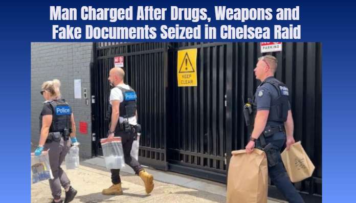 Man Charged After Drugs, Weapons and Fake Documents Seized in Chelsea Raid