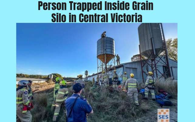 Person Trapped Inside Grain Silo in Central Victoria