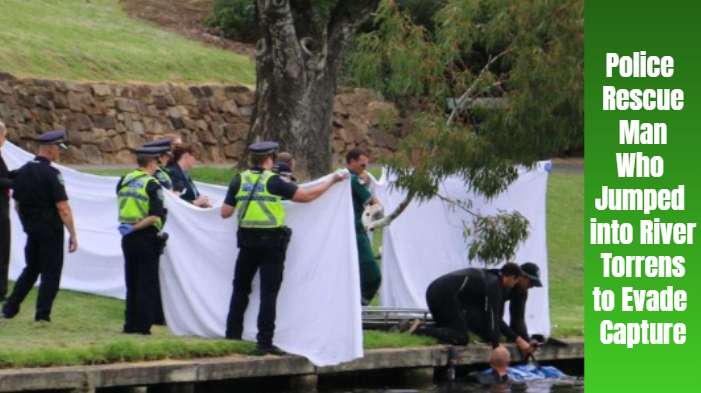 Police Rescue Man Who Jumped into River Torrens to Evade Capture