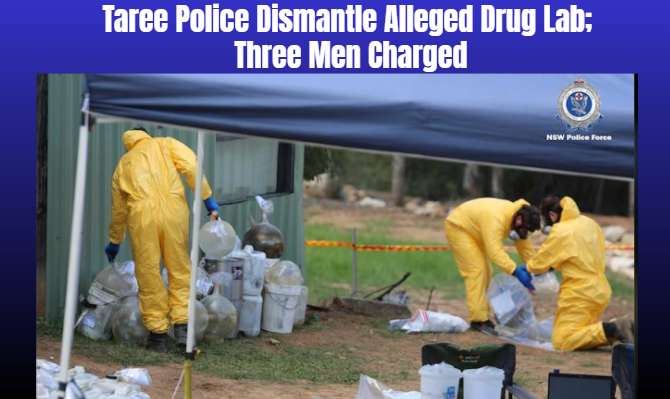 Taree Police Dismantle Alleged Drug Lab; Three Men Charged