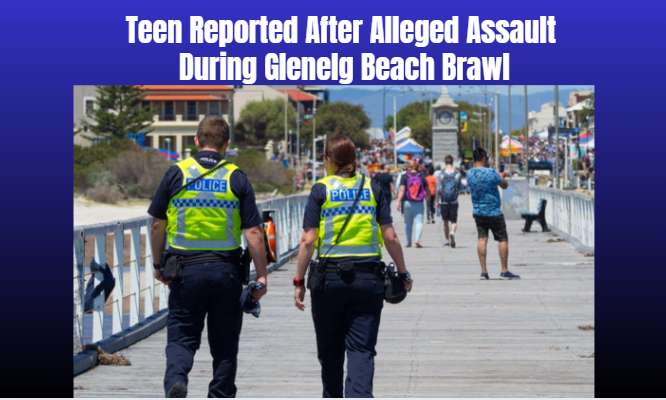 Teen Reported After Alleged Assault During Glenelg Beach Brawl