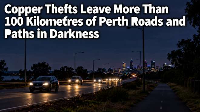 Copper Thefts Leave More Than 100 Kilometres of Perth Roads and Paths in Darkness - Perth, WA