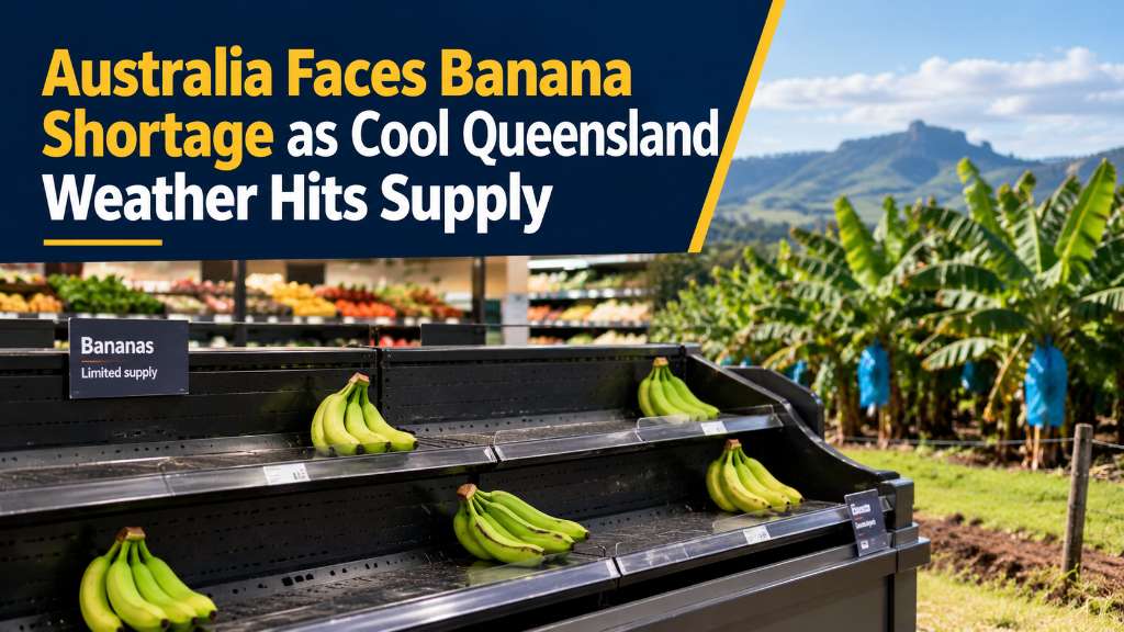 Australia Faces Banana Shortage as Cool Queensland Weather Hits Supply