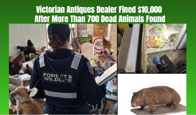 Victorian Antiques Dealer Fined $10,000 After More Than 700 Dead Animals Found