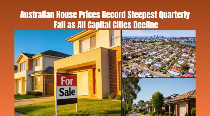 Australian House Prices Record Steepest Quarterly Fall as All Capital Cities Decline