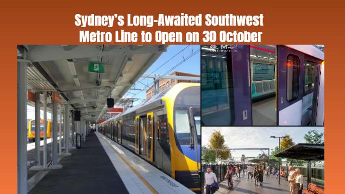 Sydney’s Long-Awaited Southwest Metro Line to Open on 30 October
