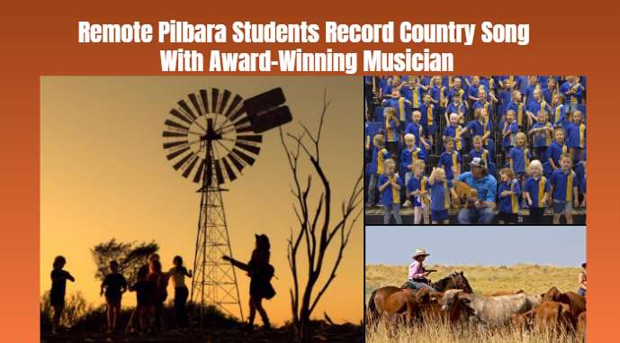 Remote Pilbara Students Record Country Song With Award-Winning Musician