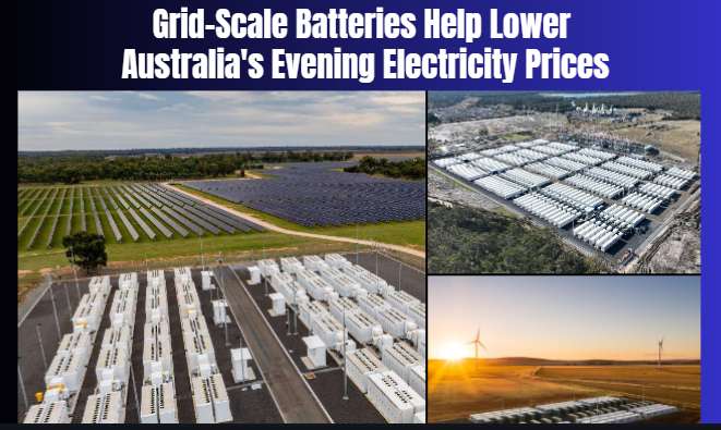 Grid-Scale Batteries Help Lower Australia's Evening Electricity Prices
