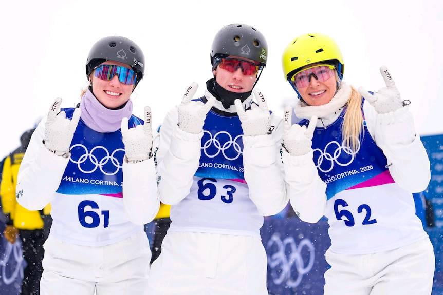 Australian underdogs edged out of mixed aerials team medals at 2026 Milano Cortina Games