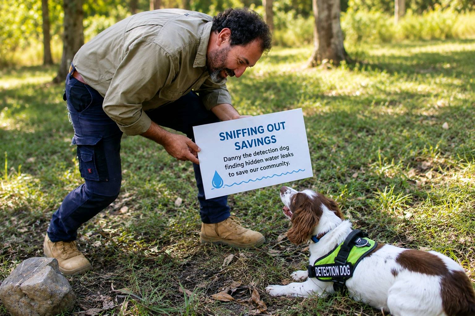 Leak Detection Dog Danny to Help Find Hidden Water Leaks in Cook Shire