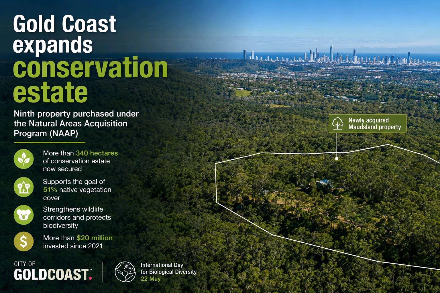 Gold Coast Expands Conservation Estate With Ninth NAAP Land Purchase