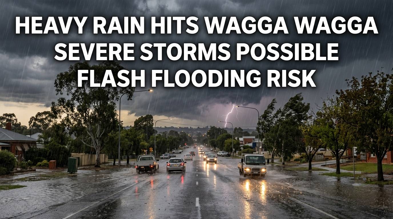 Heavy Rain and Possible Severe Storms Forecast for Wagga Wagga