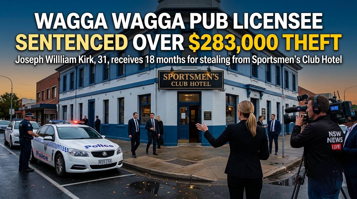 Wagga Wagga Pub Licensee Sentenced Over $283,000 Theft