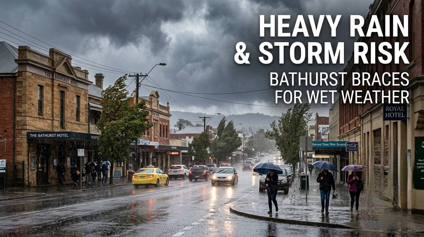 Heavy Rain and Storm Risk Across Bathurst as Wet Weather Moves Into the Region