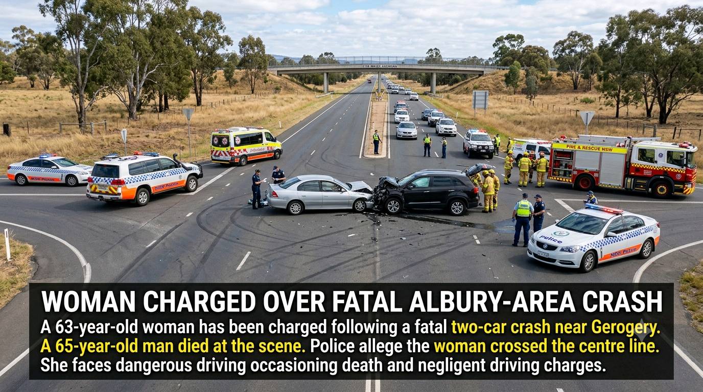 Woman Charged Over Fatal Crash North of Albury