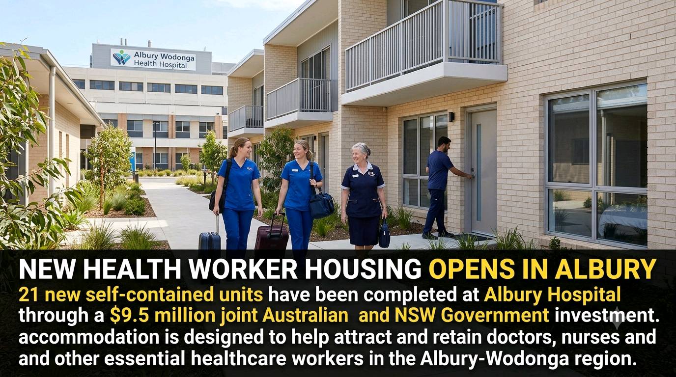 New Health Worker Housing Boost for Albury-Wodonga