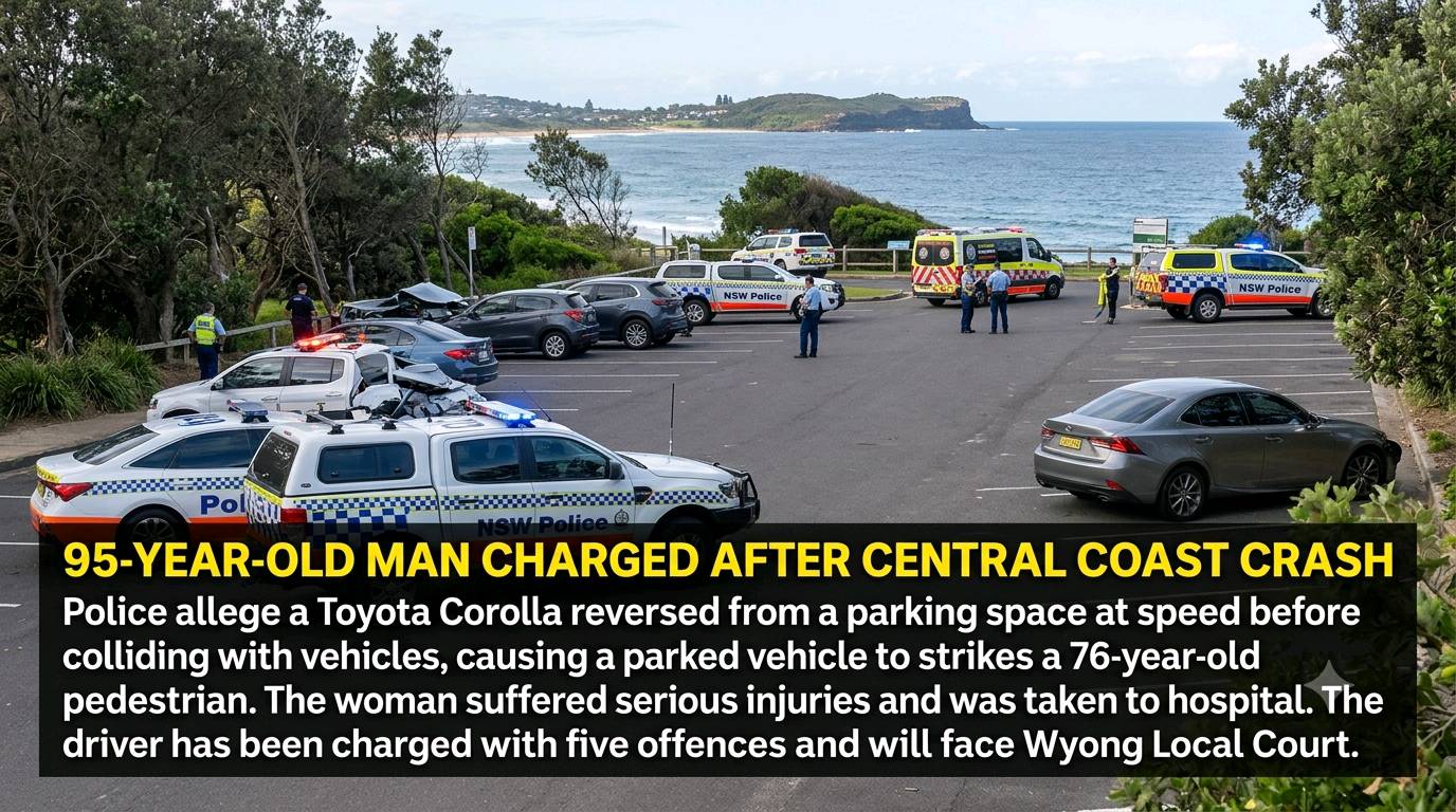 95-Year-Old Man Charged Following Serious Central Coast Crash