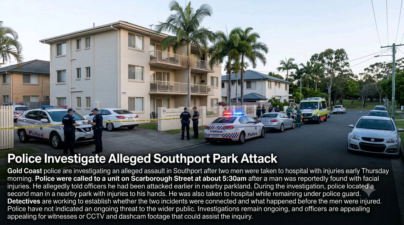 Police Investigate Alleged Southport Park Attack