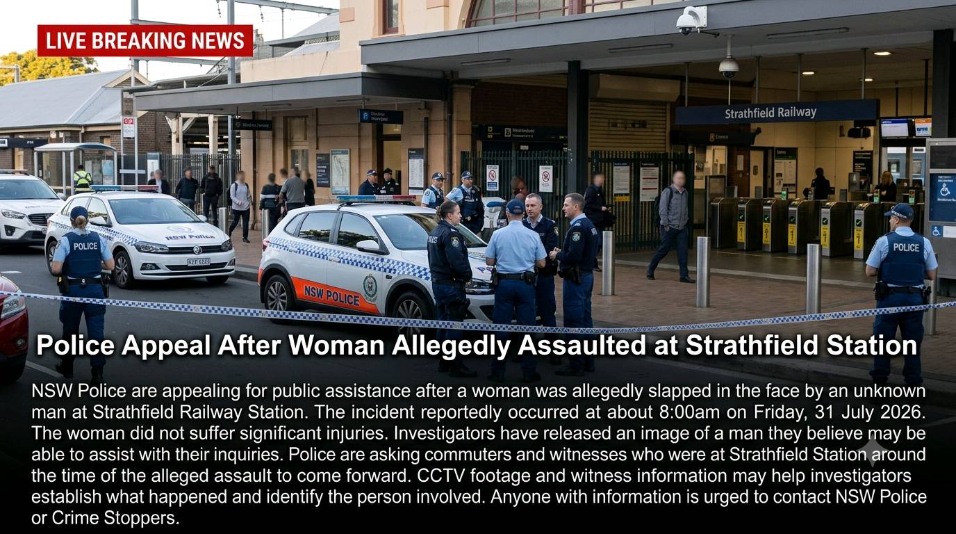 Police Appeal After Woman Allegedly Assaulted at Strathfield Station