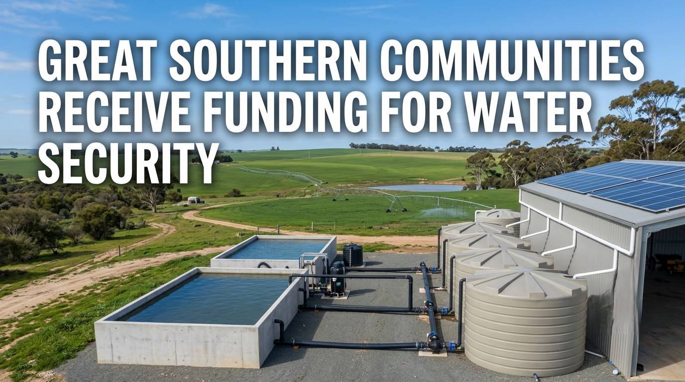 Great Southern Communities Receive Funding for Water Security