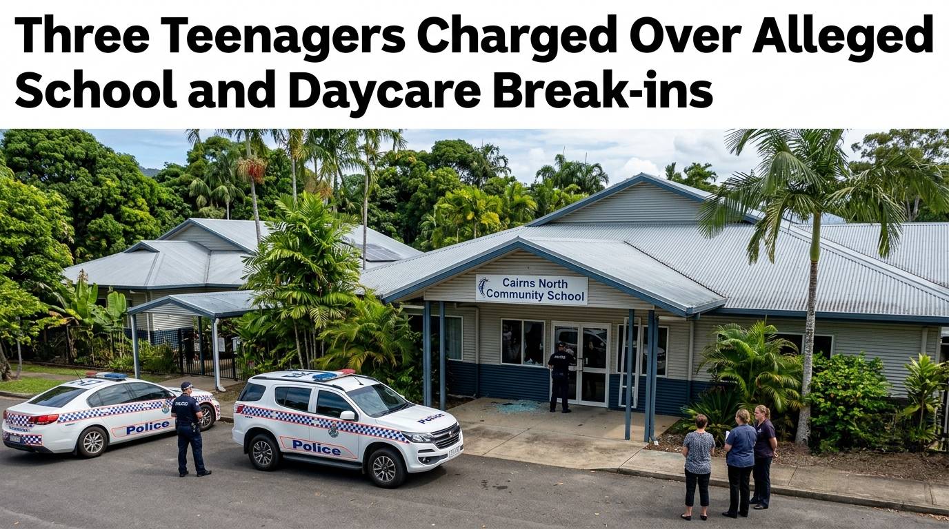 Three Teenagers Charged Over Alleged School and Daycare Break-ins