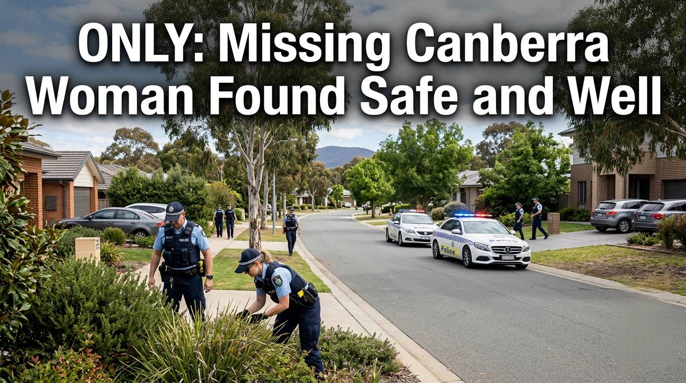 Missing Canberra Woman Found Safe and Well.