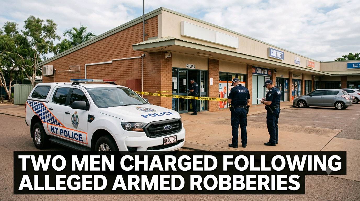 Two Men Charged Following Alleged Armed Robberies in Palmerston
