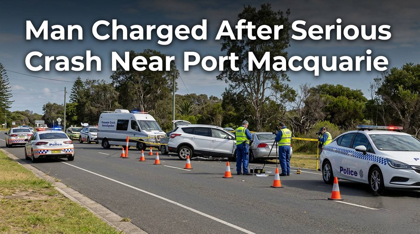 Man Charged Following Serious Crash Near Port Macquarie