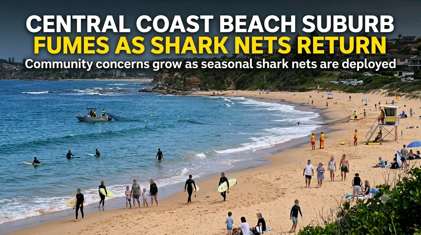 Central Coast Beach Suburb Fumes as Shark Nets Return